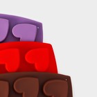 Форма для конфет и шоколада Доляна «Сердечки», силикон, 15×14.5×1.5 см, 10 ячеек, МИКС - Фото 9