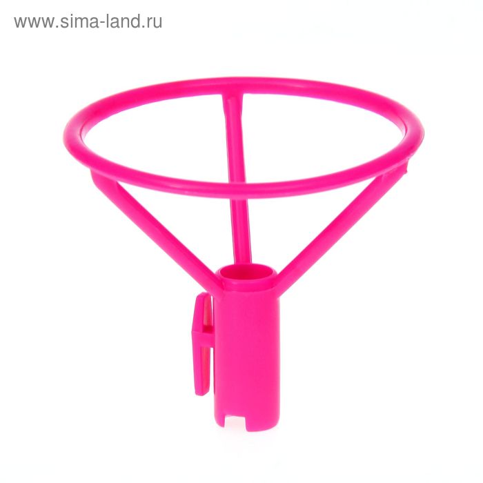 Держатель-зажим для шаров, отверстие 1 см, d=6 см, цвет розовый - Фото 1