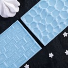 Набор печатей для шоколада и кондитерских изделий Доляна «Пузырьки», 2 шт, 14×7 см, цвет голубой - Фото 2