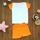 Детский костюм "Горошек": футболка, шорты, на 6-12 мес, цвет оранжевый - Фото 6