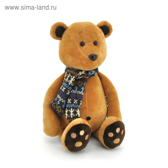 Мягкая игрушка «Медвежонок Медок» в шарфике, 30 см - Фото 1