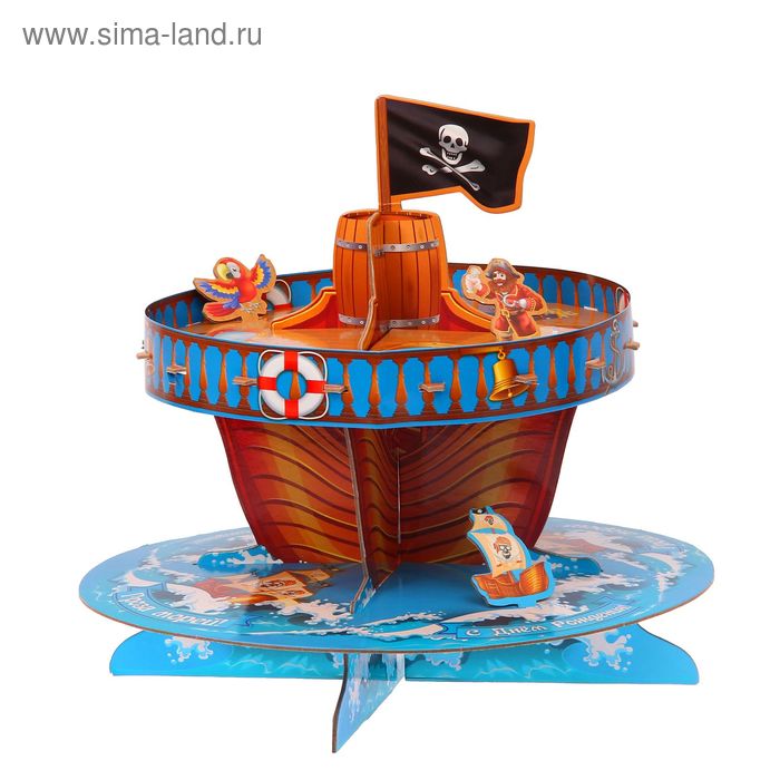 Подставка для пирожных двухъярусная "Гроза морей" - Фото 1