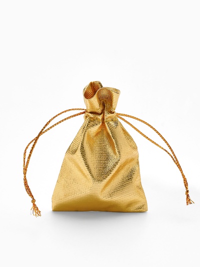 Мешочек подарочный «Лакшери», 6.5×5 см (± 1 см), цвет золотой