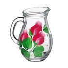 Кувшин 500 мл "Яркие тюльпаны", художественная роспись, рисунок МИКС - Фото 3