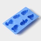 Форма для выпечки Доляна «Праздник.Для новорожденных», силикон, 28,5×16,5 см, 6 ячеек (8х5,7 см), цвет МИКС - Фото 4
