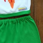 Детский костюм "Ракета": футболка на завязках, шорты, 6-12 мес, рост 74-86 см, цвет зелёный - Фото 4