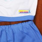 Детский костюм "Динозаврик": футболка на завязках, шорты, на 6-12 мес, рост 74-86 см, цвет голубой - Фото 4