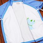 Детский костюм "Динозаврик": футболка на завязках, шорты, на 6-12 мес, рост 74-86 см, цвет голубой - Фото 5