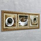 Часы-картина настенные, серия: Кухня, "Кофейные зерна", 35 х 100 см - Фото 2