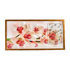 Часы-картина настенные, серия: Цветы, "Ветка орхидеи", 50 х 100 см - фото 4084115