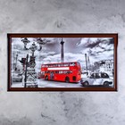 Часы-картина настенные, серия: Город, "Лондонский даблдекер", 50 х 100 см - фото 8431898