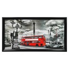Часы-картина настенные, серия: Город, "Лондонский даблдекер", 50 х 100 см - Фото 3