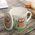 Кружка 270 мл «Звери», с крышкой, цвета МИКС - Фото 4