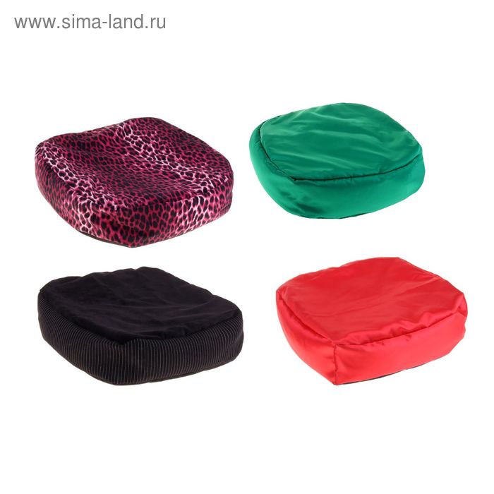 Лежак-антистресс для собак и кошек, квадратный, 39Х39 см, микс цветов - Фото 1