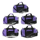 Сумка дорожная, 1 отдел, 3 наружных кармана, длинный ремень, рисунок МИКС, цвет черно-сиреневый - Фото 2