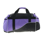 Сумка дорожная, 1 отдел, 3 наружных кармана, длинный ремень, рисунок МИКС, цвет черно-сиреневый - Фото 3