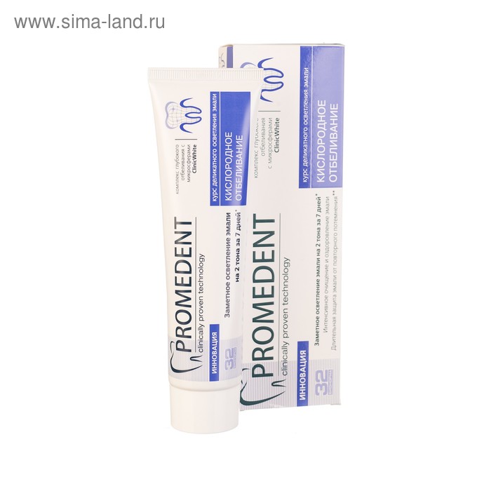 Зубная паста Promedent «Кислородное отбеливание», 90 мл - Фото 1