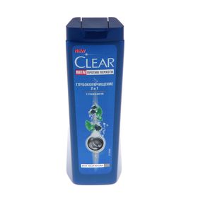 Шампунь для волос мужской Clear Men «Глубокое очищение 2 в 1» против перхоти, 200 мл