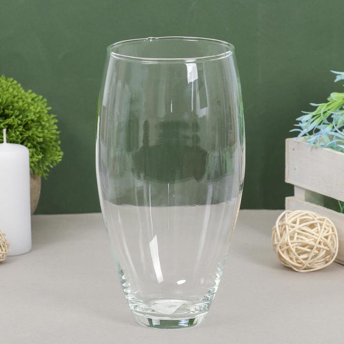 Ваза для цветов «Тициано», 1.06 л, d=9 см, h=20 см, стекло, прозрачная - Фото 1