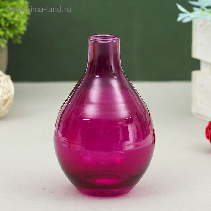 Ваза "КЕНДИ" луковка, 12,5х8х8см, 0,3л микс - Фото 1