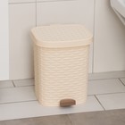 Контейнер для мусора «Артлайн», 8 л, с педалью, МИКС - Фото 1