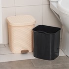 Контейнер для мусора «Артлайн», 8 л, с педалью, МИКС - Фото 4