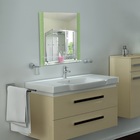 Зеркало в ванную комнату 80×60 см Ассоona A606, 1 полка - Фото 1