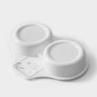 Контейнер для приготовления 2-х яиц в СВЧ-печи Полимербыт «Глазунья», пластик, белый - Фото 3