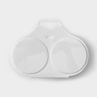 Контейнер для приготовления 2-х яиц в СВЧ-печи Полимербыт «Глазунья», пластик, белый - Фото 4