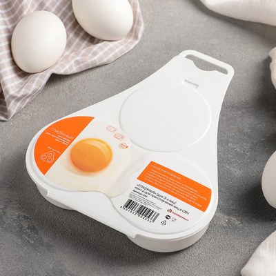 Контейнер для приготовления яиц в СВЧ-печи «Глазунья», (для 3 яиц)