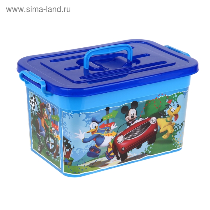 Ящик для игрушек 10 л Disney, цвет МИКС - Фото 1