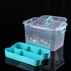 Контейнер для хранения «Рукоделие», 10 л, 35×23×19 см, с крышкой и вкладышем, МИКС - Фото 2