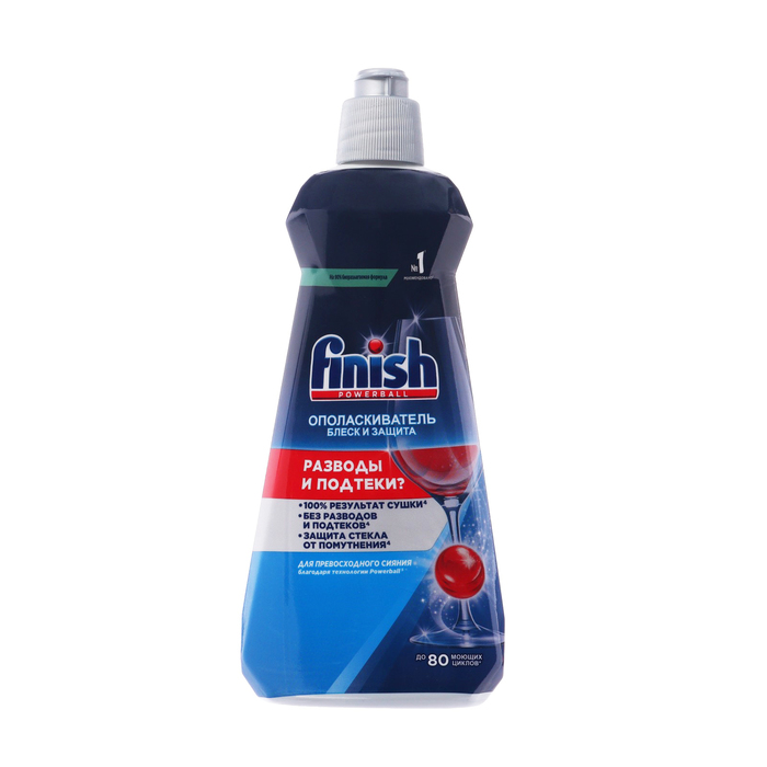 Ополаскиватель для посуды в посудомоечных машин Finish Блеск «Экспресс сушка» 400 мл. - Фото 1
