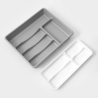 Лоток двойной для столовых приборов, цвет МИКС - Фото 2