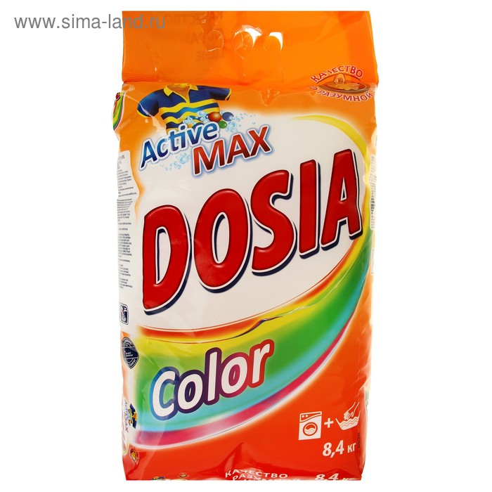 Порошок стиральный Dosia Automat Color синтетическое, порошкообразное, 8,4 кг - Фото 1