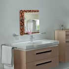 Зеркало в ванную комнату двухслойное 80×60 см Ассоona A632, 3 полки - Фото 1
