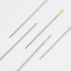 Иглы швейные, d=0.8 мм, с золотым ушком, самовдеваемые, 12 шт. - Фото 2