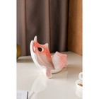 Ваза керамическая "Горизонтальная ракушка", настольная, розовая, 18 см - Фото 2