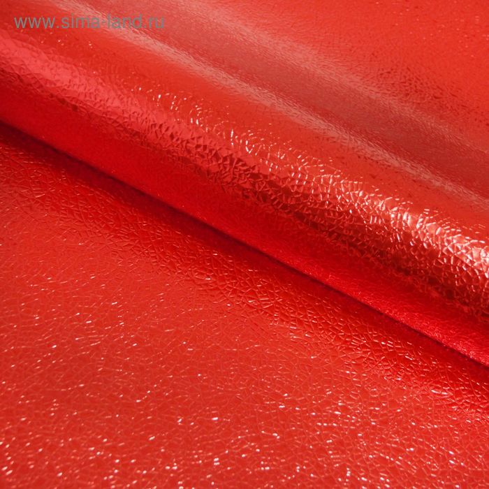 Пленка перламутровая, красный, 60 х 60 см - Фото 1