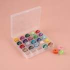 Набор шпулек с нитками, в органайзере, d=20 мм, 25 шт. - Фото 2