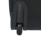 Пилот-кейс на молнии, с карманом для ноутбука, 2 колеса, 2 ножки, телескопическая ручка, цвет чёрный - Фото 5