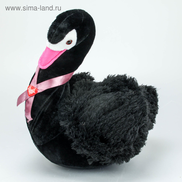 Мягкая игрушка "Лебедь" чёрный, 65 см - Фото 1