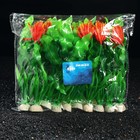 Растение искусственное аквариумное Апоногетон курчавый, 20 см - Фото 4