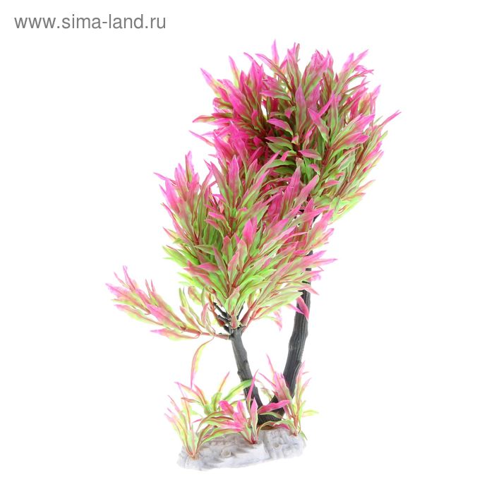 Растение искусственное аквариумное Гигрофила красноватая, 29 х 16 х 28 см - Фото 1