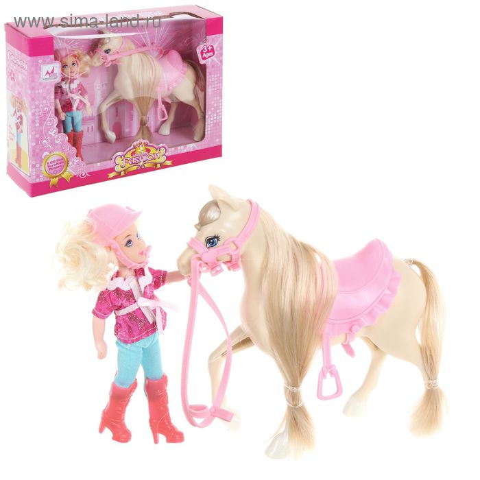 Игровой набор "Конная прогулка", с куклой и лошадкой - Фото 1