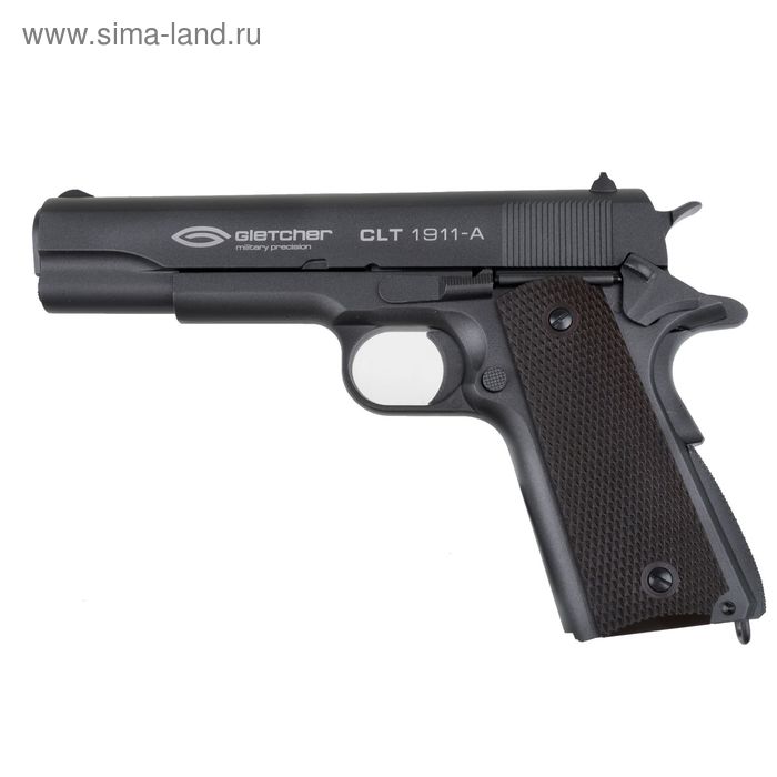 Пистолет страйкбольный Gletcher CLT 1911-A Soft Air, калибр  6 мм - Фото 1