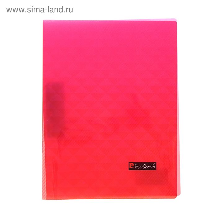 Папка с металлическим прижимом А4 Pierre Cardin Geometrie Pink, 0.5мм пластик - Фото 1