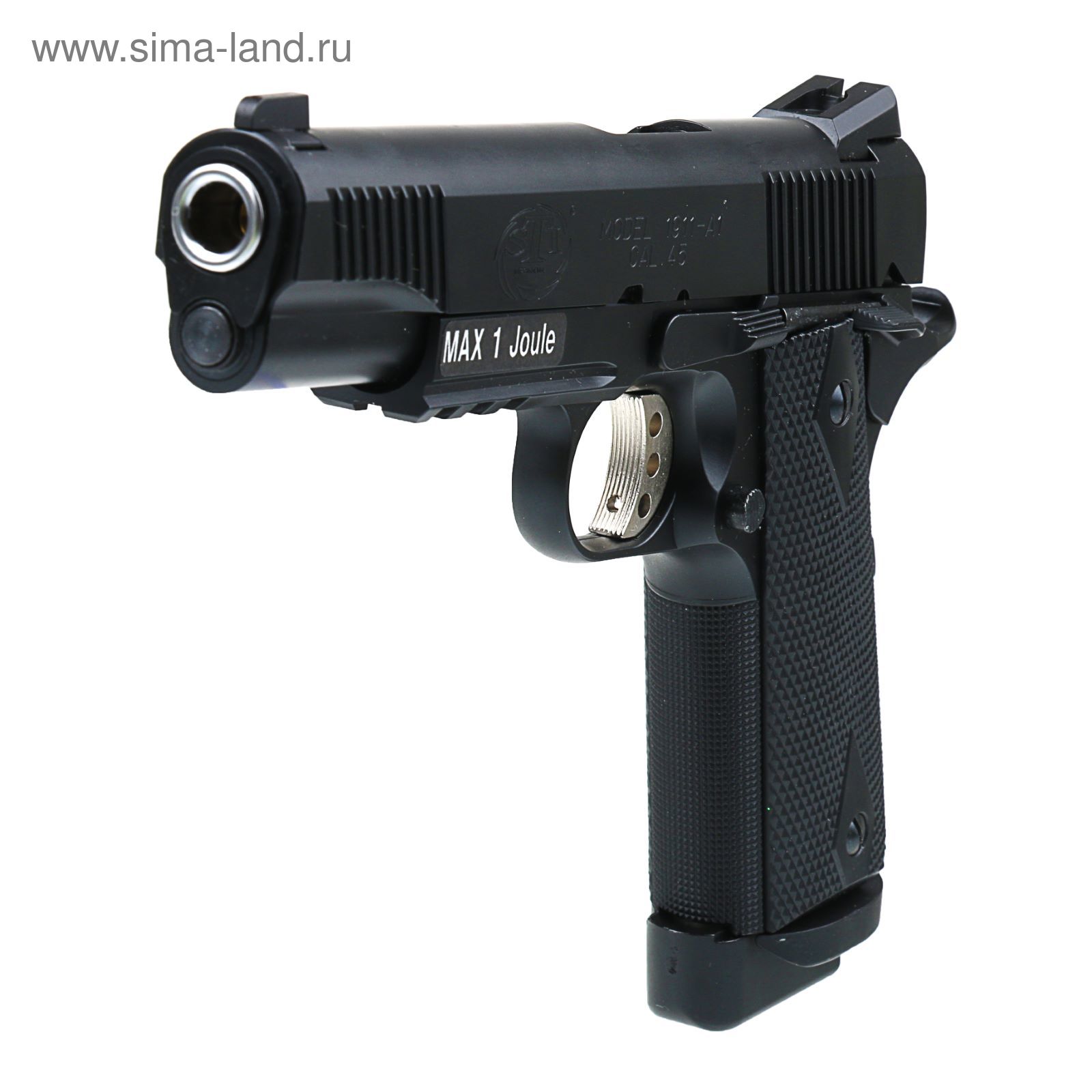 Пистолет страйкбольный STI 1911-A1, RSS(17010) грин газ, blowback, выброс  гильз, калибр 6мм (1212126) - Купить по цене от 7 009.00 руб. | Интернет  магазин SIMA-LAND.RU