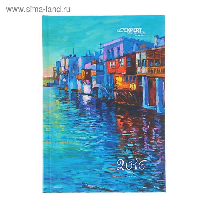 Ежедневник датированный 2016г А5, 320 листов, Expert Complete Art, ламинированная обложка - Фото 1