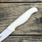 Нож кухонный с антиналипающим покрытием Доляна «Вайт», лезвие 8,5 см, цвет белый - Фото 5